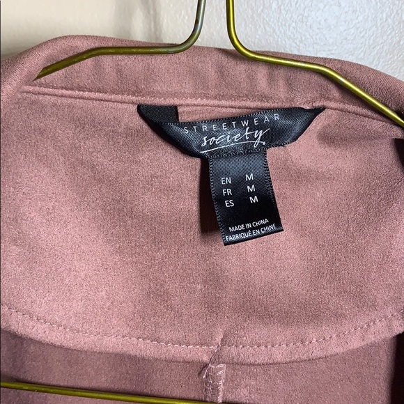 Dusty rose suede jacket - Picture 2 of 3